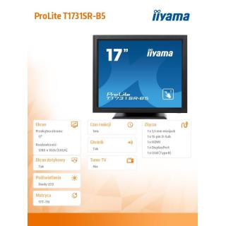 Monitor dotykowy T1731SR-B5 17 TN, IP54, głośniki