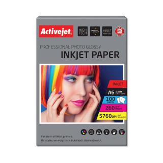 Activejet AP6-260GR100 Papier fotograficzny błyszczący...