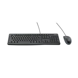 Zestaw klawiatura + mysz Logitech MK120 920-002562 (membranowa USB 2.0 (US) kolor czarny optyczna 1000 DPI)