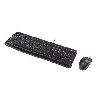 Zestaw klawiatura + mysz Logitech MK120 920-002562 (membranowa USB 2.0 (US) kolor czarny optyczna 1000 DPI)