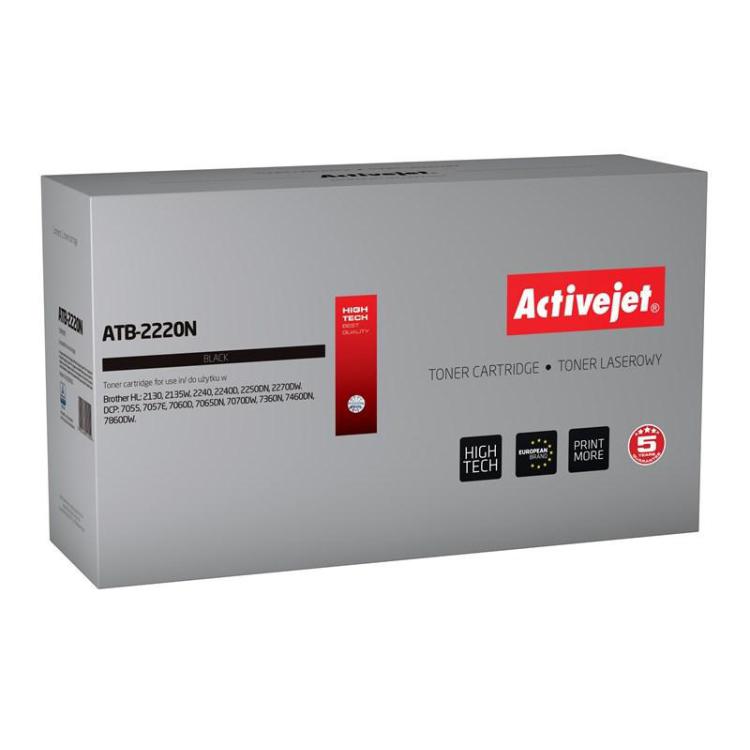 Activejet ATB-2220N Toner (zamiennik Brother TN-2220/TN-2010 Supreme 2600 stron czarny)