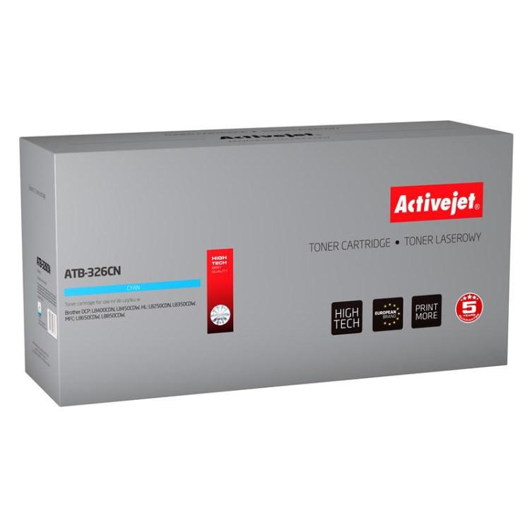 Activejet ATB-326CN Toner (zamiennik Brother TN-326C Supreme 3500 stron niebieski)