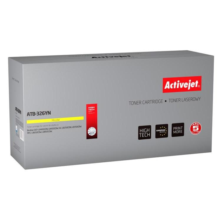 Activejet ATB-326YN Toner (zamiennik Brother TN-326Y Supreme 3500 stron żółty)