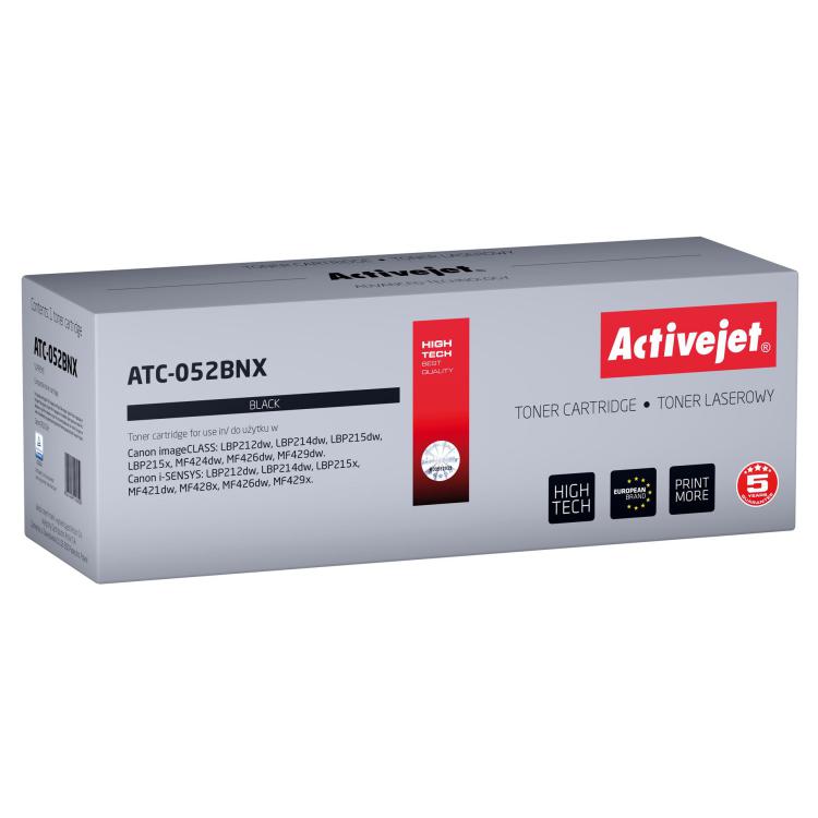 Activejet ATC-052BNX Toner (zamiennik Canon 052BK XL Supreme 9200 stron czarny)