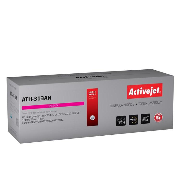 Activejet ATH-313AN Toner (zamiennik Canon, HP 126A CRG-729M, CE313A Premium 1000 stron czerwony)