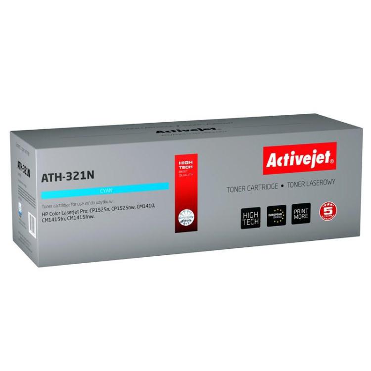 Activejet ATH-321N Toner (zamiennik HP 128A CE321A Supreme 1300 stron niebieski)