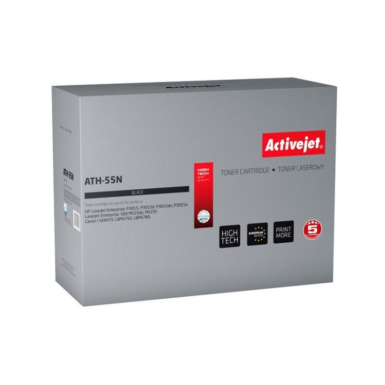 Activejet ATH-55N Toner (zamiennik HP 55A CE255A, Canon CRG-724 Supreme 6000 stron czarny)