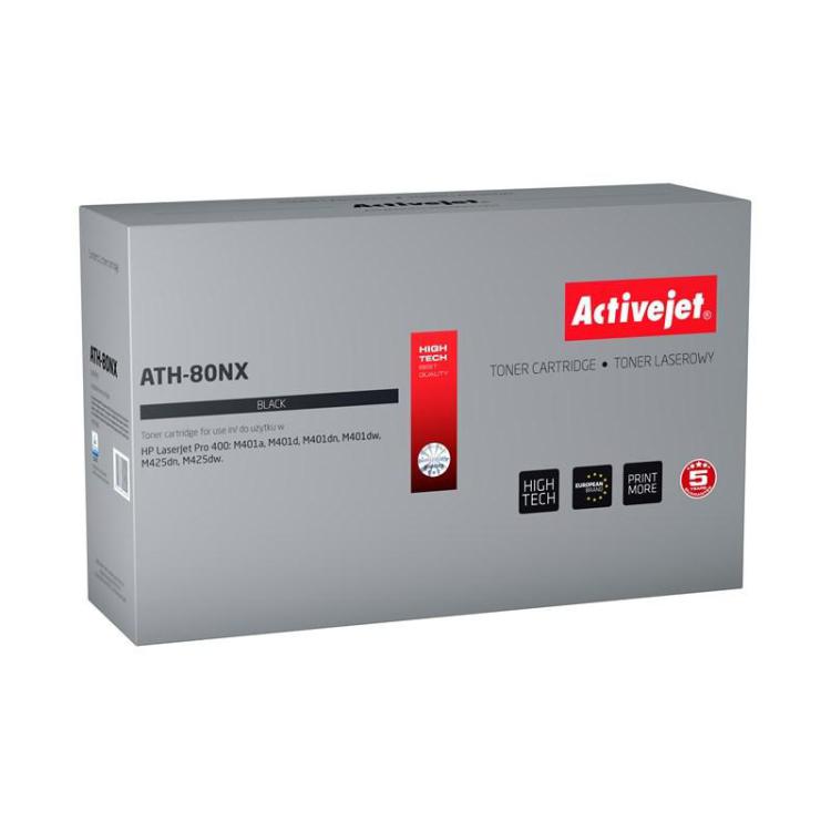 Activejet ATH-80NX Toner (zamiennik HP 80X CF280X Supreme 6900 stron czarny)