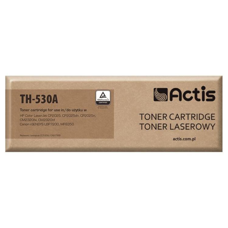 Actis TH-530A Toner (zamiennik HP 304A CC530A, Canon CRG-718B Standard 3600 stron czarny)