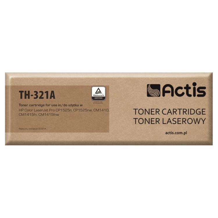 Actis TH-321A Toner (zamiennik HP 128A CE321A Standard 1300 stron niebieski)