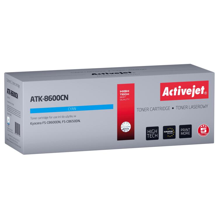 Activejet ATK-8600CN Toner (zamiennik Kyocera TK-8600C Supreme 20000 stron błękitny)