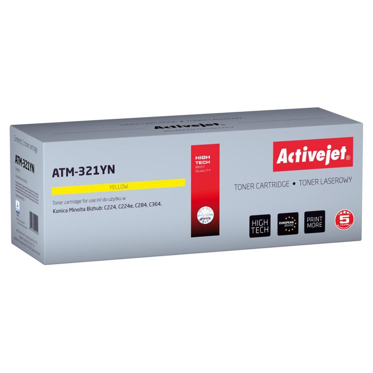 Activejet ATM-321YN Toner (zamiennik Konica Minolta TN321Y Supreme 25000 stron żółty)