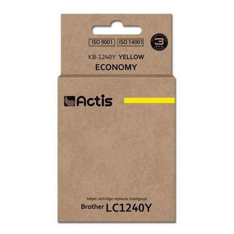 Actis KB-1240Y Tusz (zamiennik Brother LC1240Y/LC1220Y Standard 19 ml żółty)