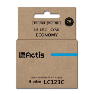 Tusz ACTIS KB-123C (zamiennik Brother LC123C/LC121C...