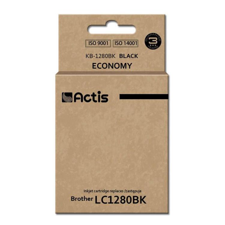 ACTIS KB-1280Bk Tusz (zamiennik Brother LC1280BK Standard 60 ml czarny)