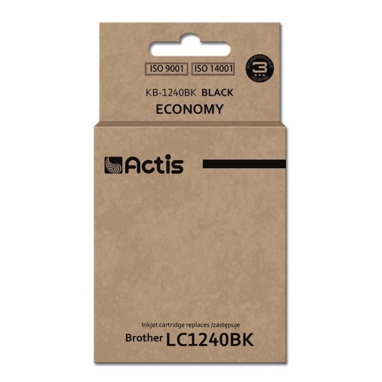 Actis KB-1240Bk Tusz (zamiennik Brother LC1240BK/LC1220BK Standard 19 ml 600 stron, czarny)