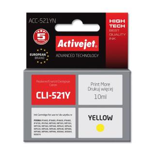 Activejet ACC-521YN Tusz (zamiennik Canon CLI-521Y...