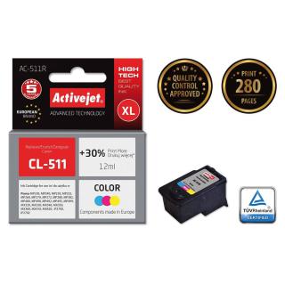 Activejet AC-511R Tusz (zamiennik Canon CL-511 Premium 12...