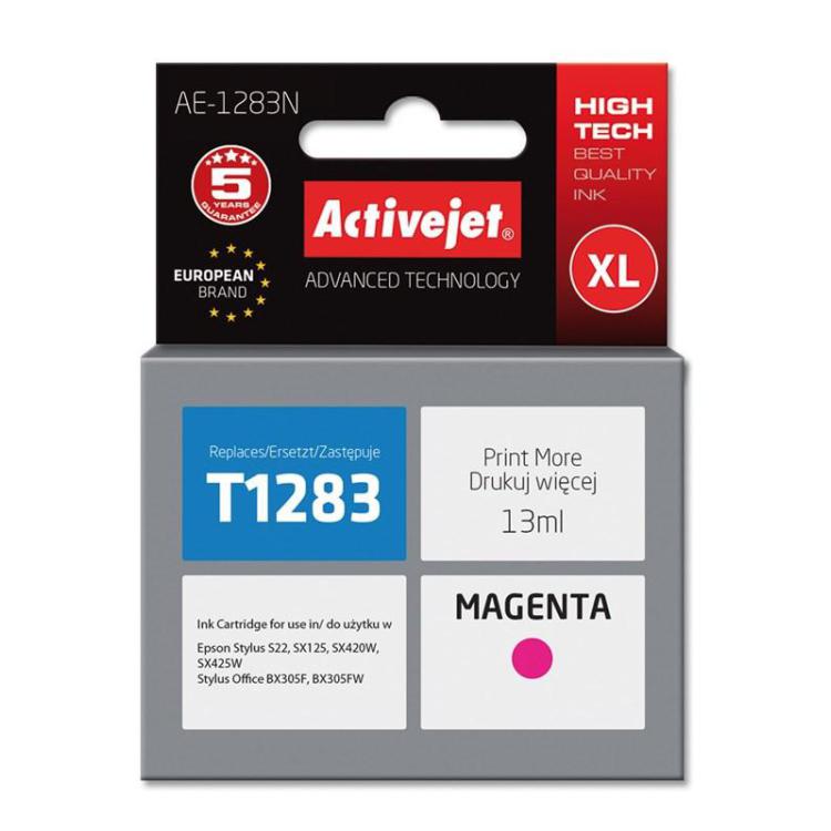 Activejet AE-1283N Tusz (zamiennik Epson T1283 Supreme 13 ml czerwony)