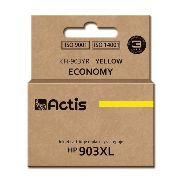 Actis KH-903YR Tusz (zamiennik HP 903XL T6M11AE Standard 12ml żółty) - Nowy Chip