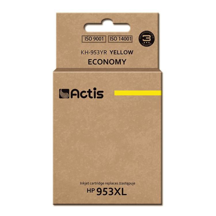 Actis KH-953YR Tusz (zamiennik HP 953XL F6U18AE Standard 25ml żółty) - Nowy Chip