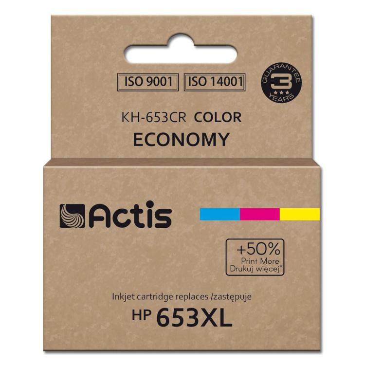 Actis KH-653CR Tusz (zamiennik HP 653XL 3YM74AE Premium 18ml 300 stron kolorowy)