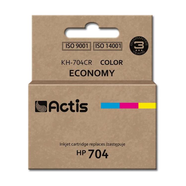 Actis KH-704CR Tusz (zamiennik HP 704 CN693AE Standard 9 ml kolor)