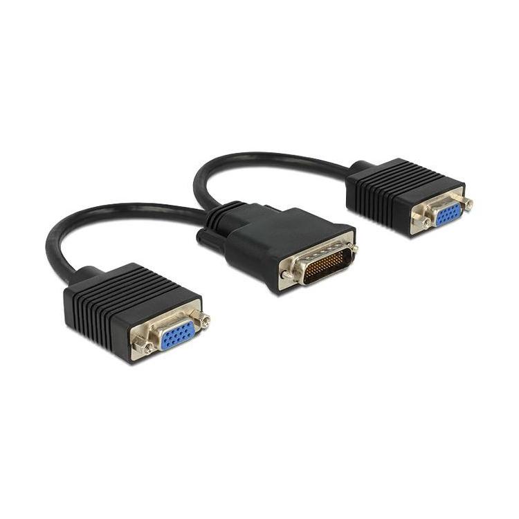 Adapter DMS-59(M)- 2xVGA(F) 20cm