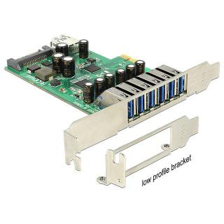 Karta PCI Express - USB 3.0 6-port + 1x internal USB