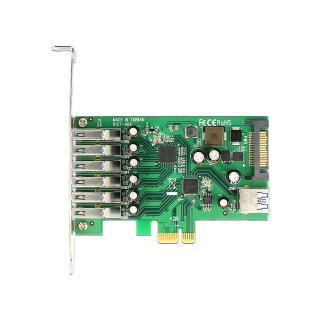 Karta PCI Express - USB 3.0 6-port + 1x internal USB