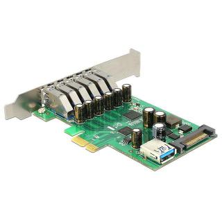 Karta PCI Express - USB 3.0 6-port + 1x internal USB