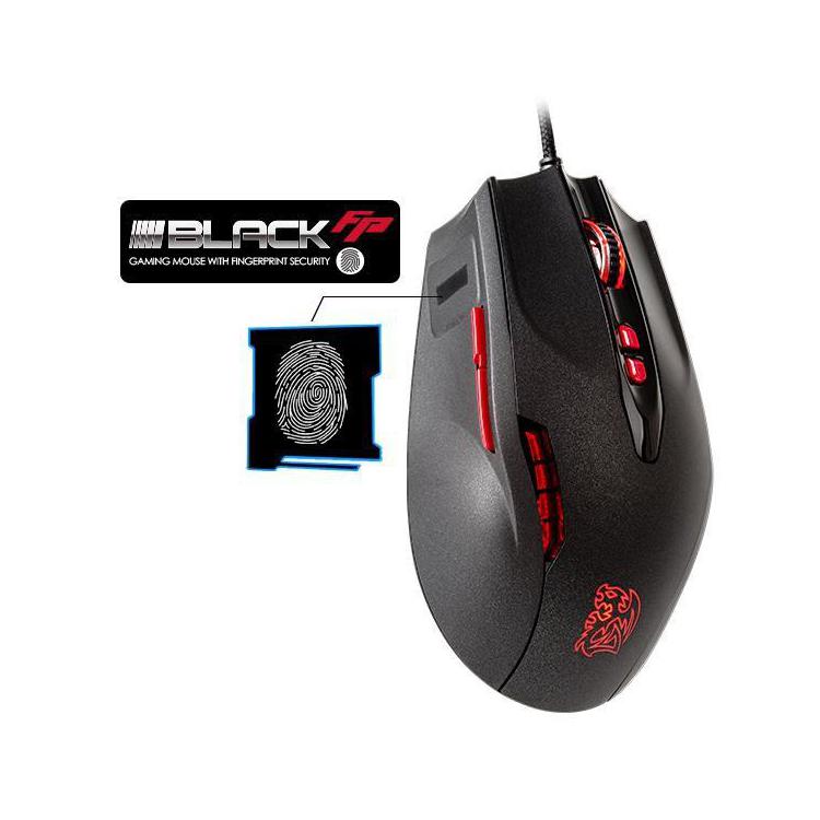 Tt eSPORTS Myszka dla graczy - BLACK Fingerprint Mouse