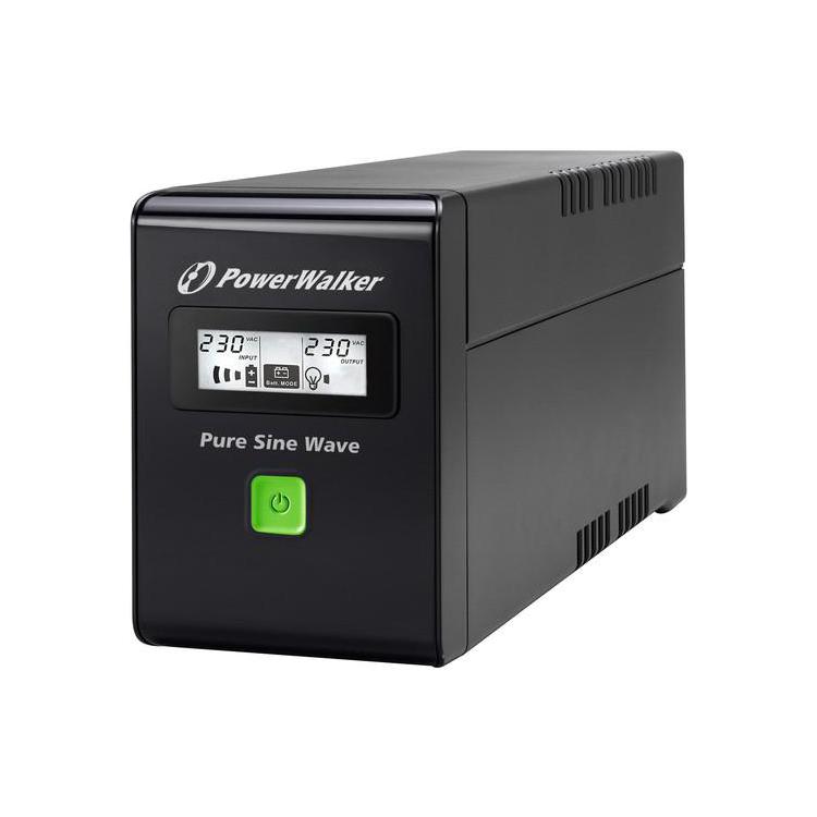 UPS LINE-INTERACTIVE 800VA 2X SCHUKO OUT RJ11/45 IN/OUT, USB, LCD, PURE SINE WAVE