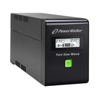 UPS LINE-INTERACTIVE 800VA 2X SCHUKO OUT RJ11/45 IN/OUT, USB, LCD, PURE SINE WAVE