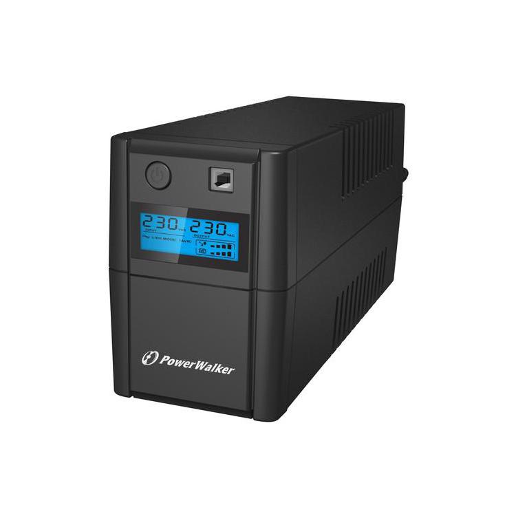 UPS LINE-INTERACTIVE 650VA, 4x IEC, RJ11 IN/OUT, USB, LCD