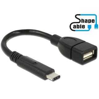 Przedłużacz USB Type-C - AF 2.0 15cm Profilowany