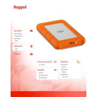 Rugged 4 TB USB 3.1 C 2,5'' STFR4000800