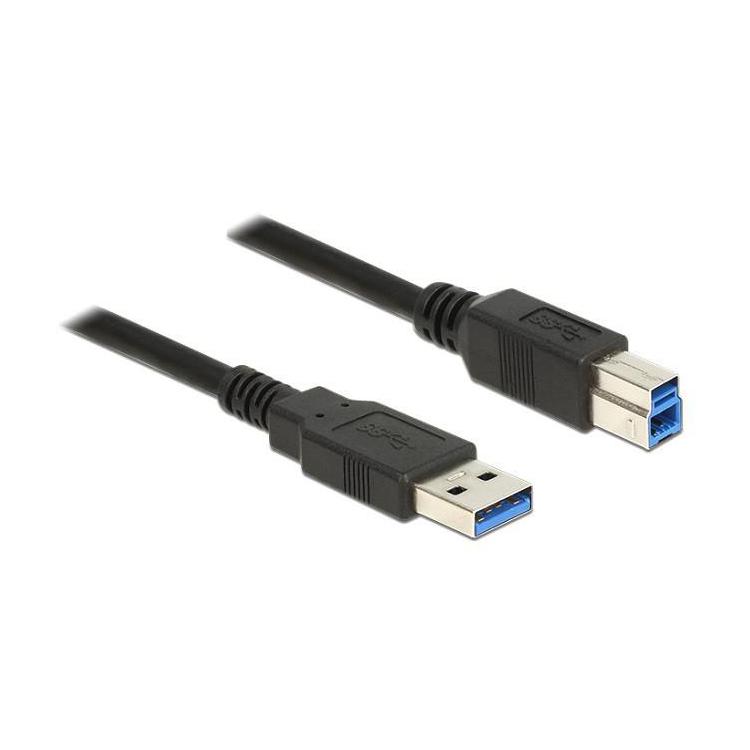 Kabel USB 3.0 0.5m AM-BM czarny