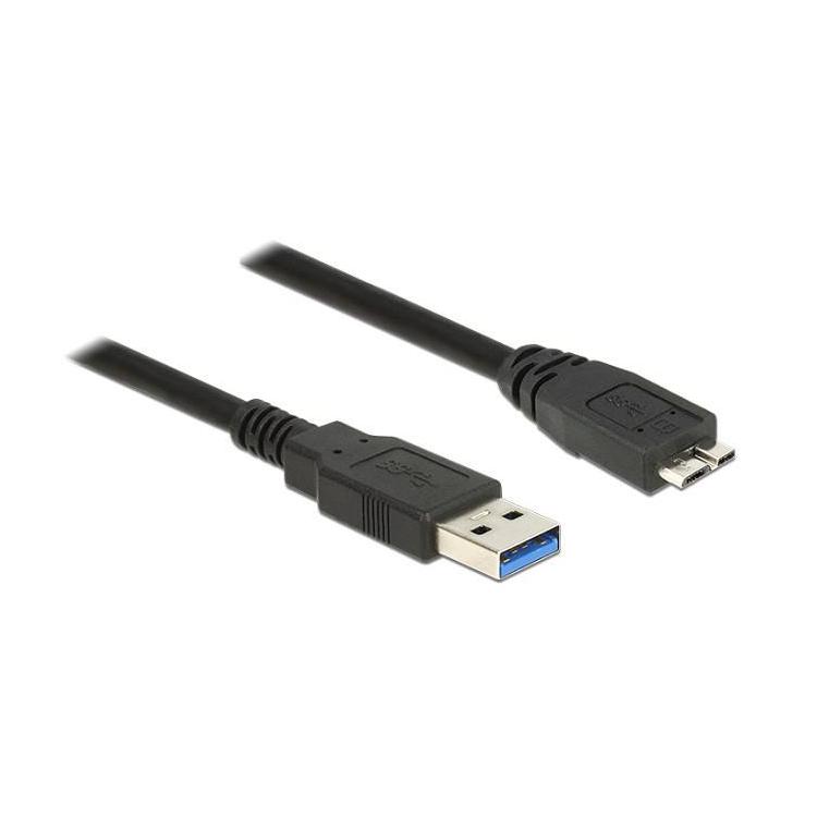 Kabel USB 3.0 0.5m micro AM-BM czarny