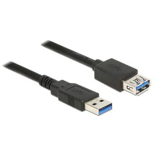 Przedłużacz USB 3.0 0.5m AM-AF czarny