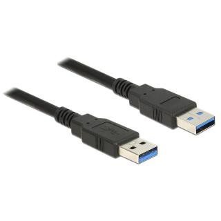 Kabel USB 3.0 0.5m AM-AM czarny