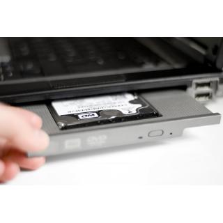 Ramka montażowa SSD/HDD do napędu CD/DVD/Blu-ray, SATA na SATA III, 9.5mm