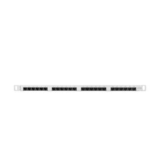 Patch Panel 24 Port 0.5U Kat.5E szary