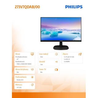 Monitor 27 273V7QDAB IPS DVI HDMI Głośniki