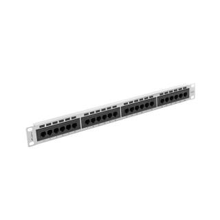 Patch Panel 24 Port 1U Kat.5E szary