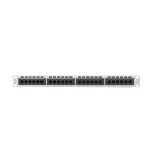 Patch Panel 24 Port 1U Kat.6 szary