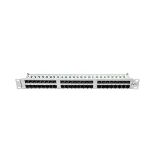 Patch Panel 48 Port 1U Kat.5E szary