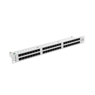 Patch Panel 48 Port 1U Kat.5E szary