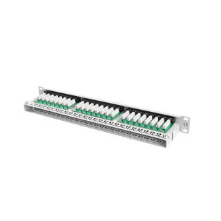 Patch Panel 48 Port 1U Kat.5E szary