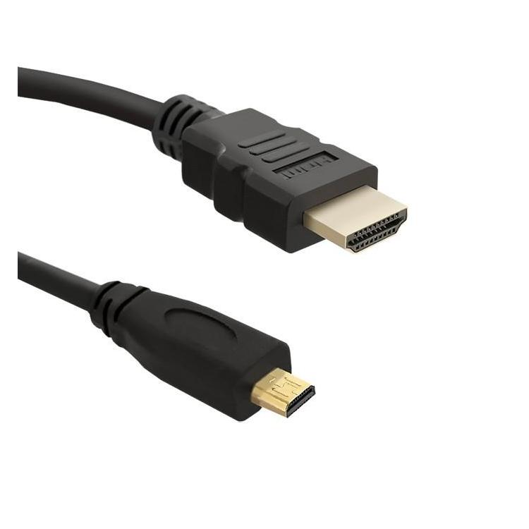 Kabel HDMI 1.4 Męski / Micro HDMI v1.4 męski | 2m